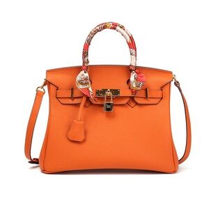Elegant Orange Handbag